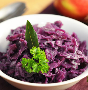 Rotkohl mit Apfel Rotkohl