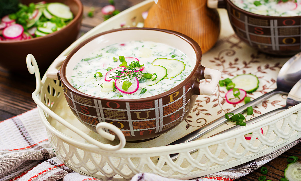 Gurkensuppe und andere erfrischende kalte Suppen