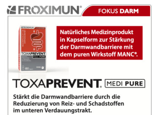 TOXAPREVENT® MEDI PURE Kapsel zur Behandlung der Darmschleimhaut