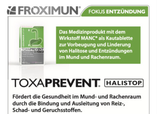 TOXAPREVENT® HALISTOP zur Behandlung von Halitose