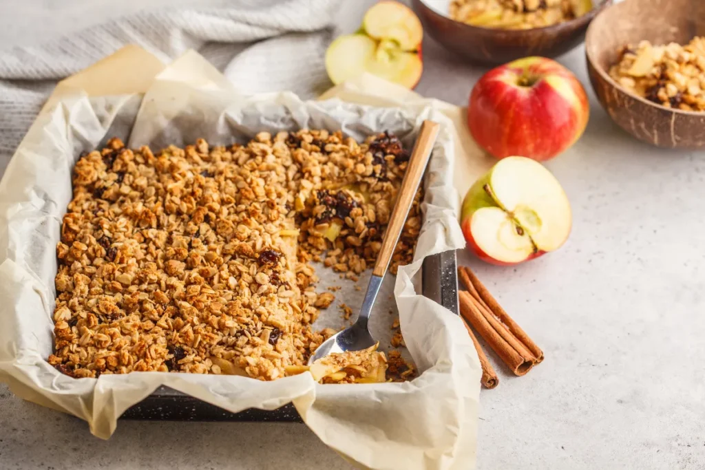 Baked Oats mit Apfel und Zimt