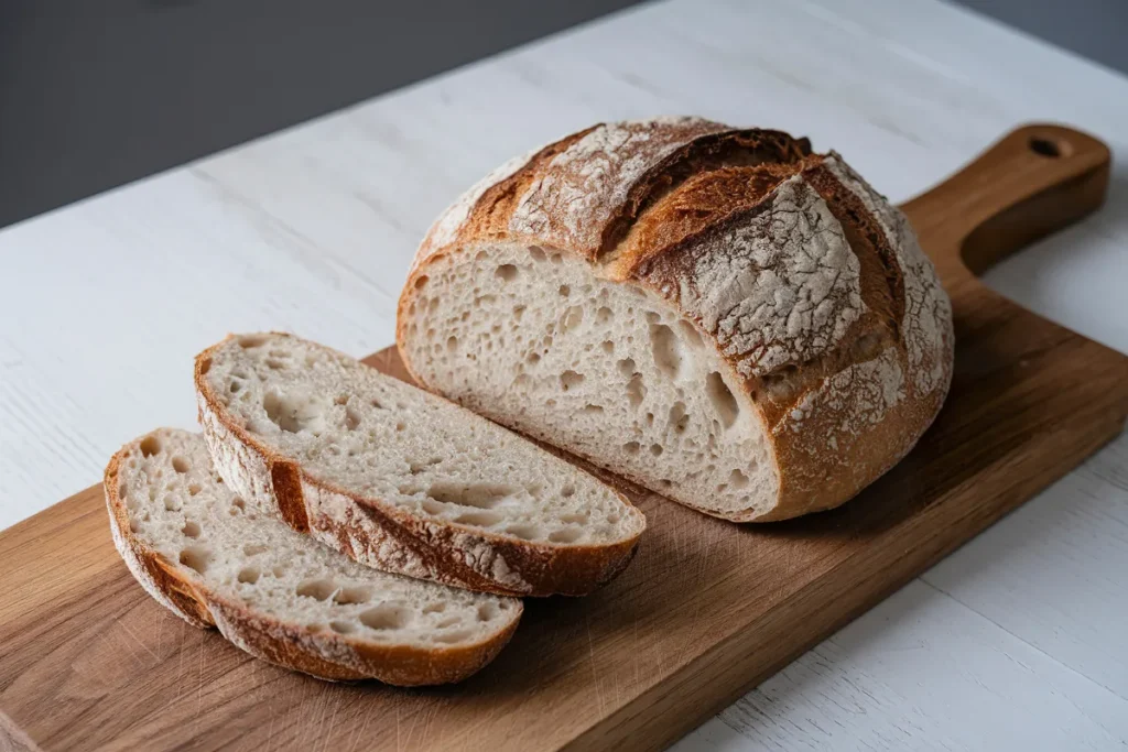Frisches Brot mit Sauerteig