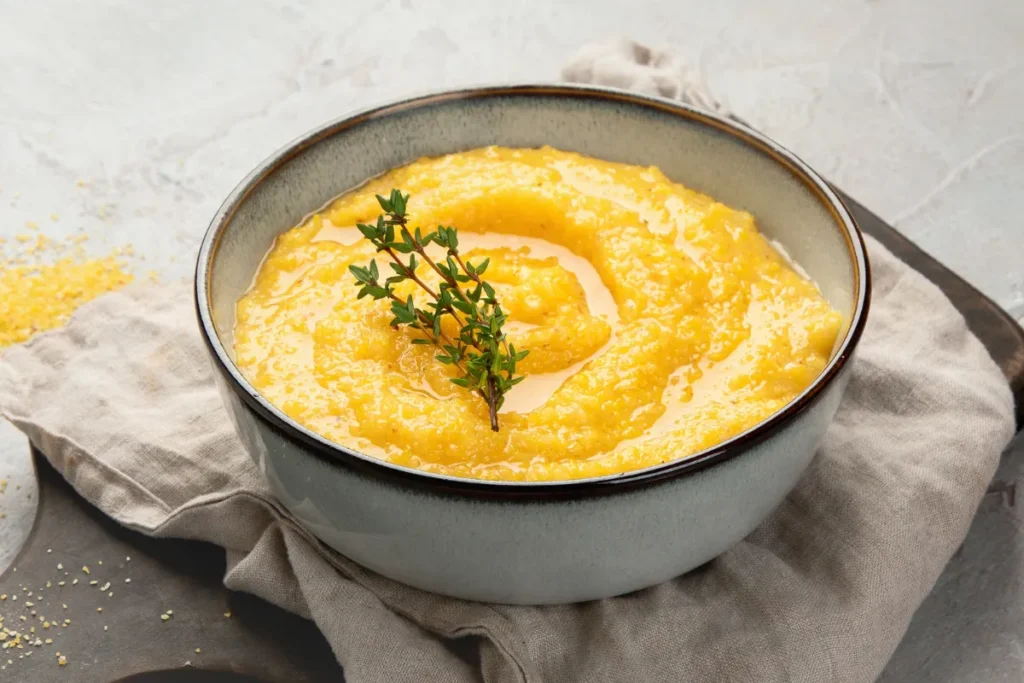 Gebratene Polenta als Beilage